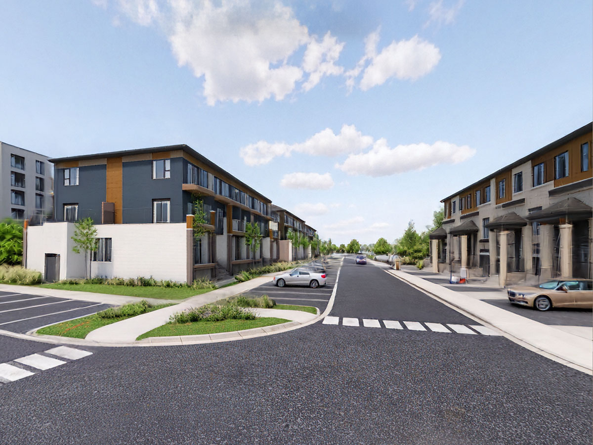 Exterior Townhome Community